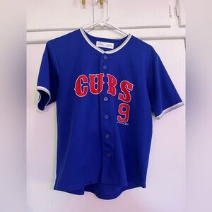 Cubs Chicago Blue Jersey with Red Number